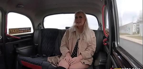  Taxi driver fucks hot blonde Gina Varney in his car